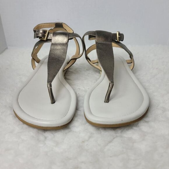 Cole Haan Grove Women's Size 9 B Thong Sandal Gunsmoke Leather N6357 - Picture 2 of 8